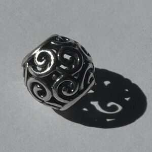 Pandora Sterling Silver Openwork Swirls Bead Ocean Breeze Charm 790896
